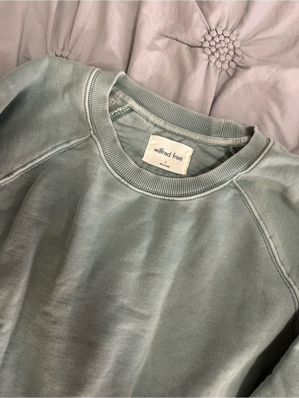 Wilfred Aritzia Free Sage Green Crewneck Sweatshirt